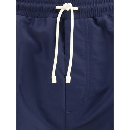Brunello Cucinelli Blue Polyester Swim Shorts