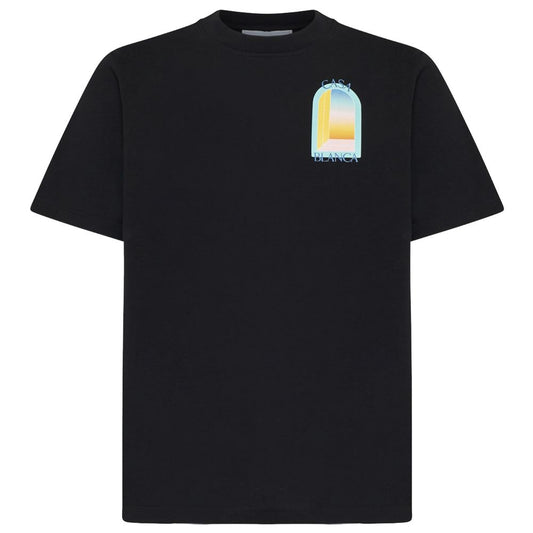 Casablanca Black Cotton T-Shirt