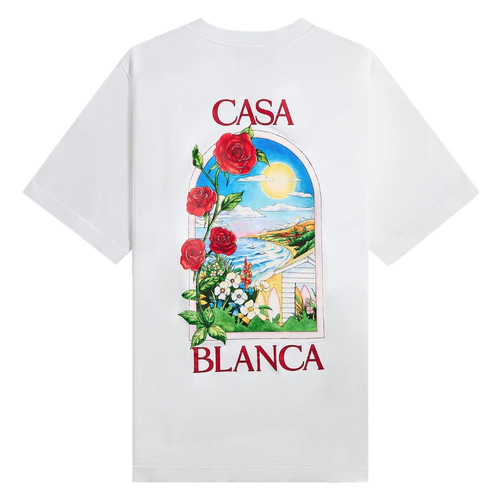 Casablanca White Cotton Men's T-Shirt