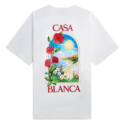 Casablanca White Cotton Men's T-Shirt