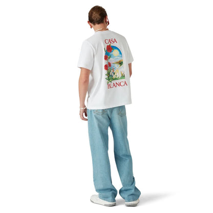 Casablanca White Cotton Men's T-Shirt