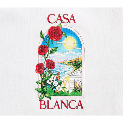 Casablanca White Cotton Men's T-Shirt