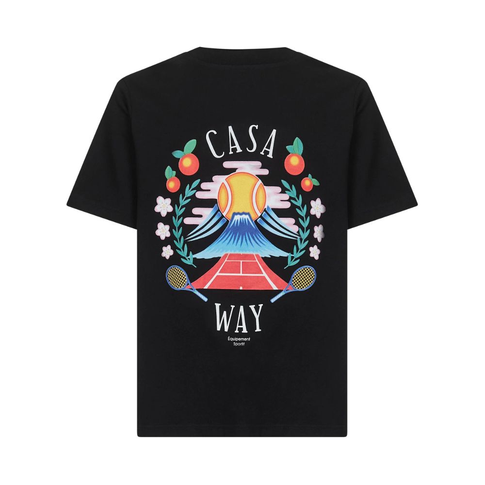 Casablanca Black Cotton Men's T-Shirt