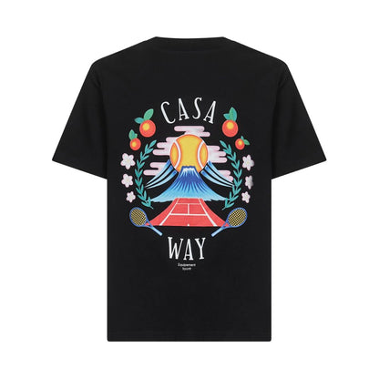 Casablanca Black Cotton Men's T-Shirt