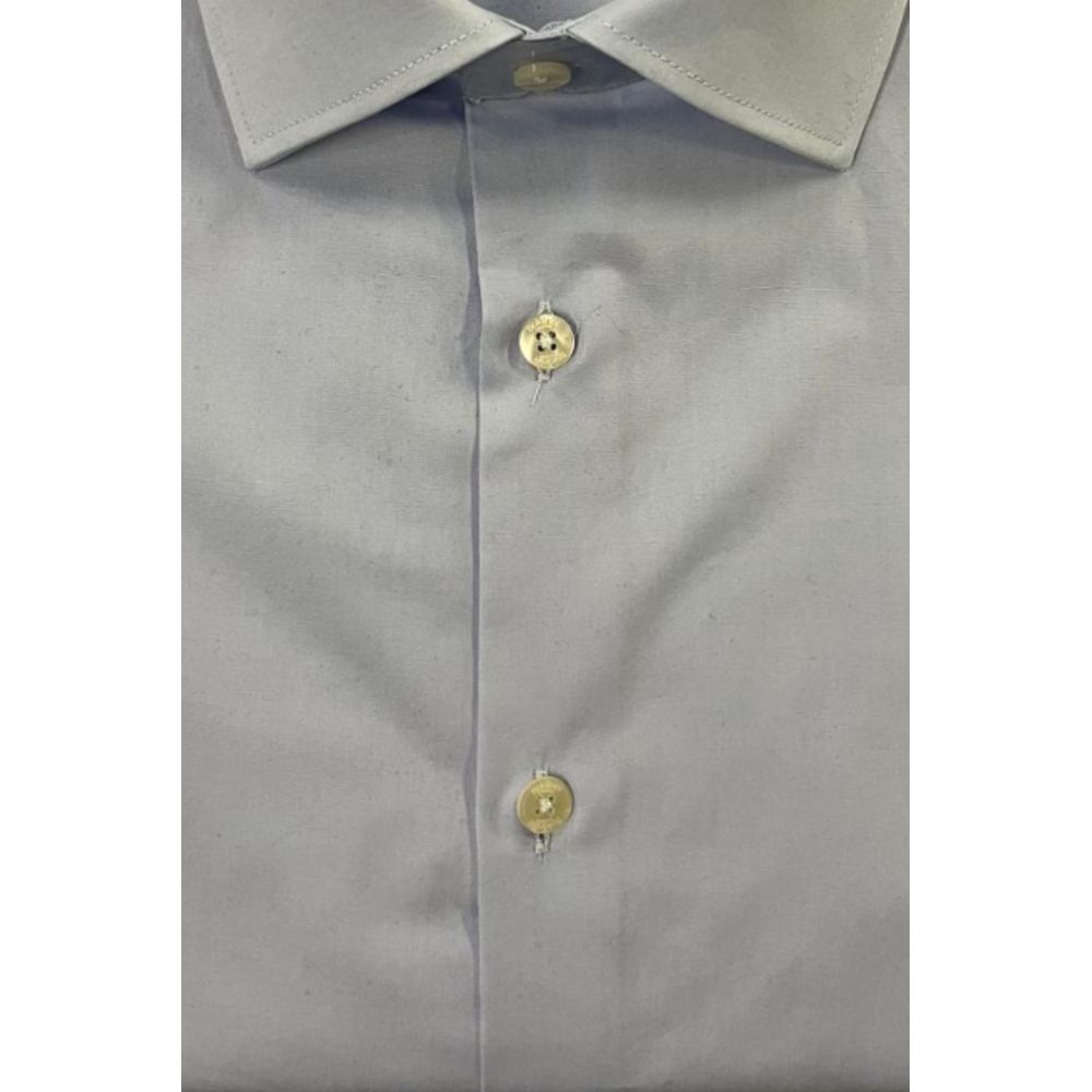 Baldinini Trend Light Blue Cotton Shirt