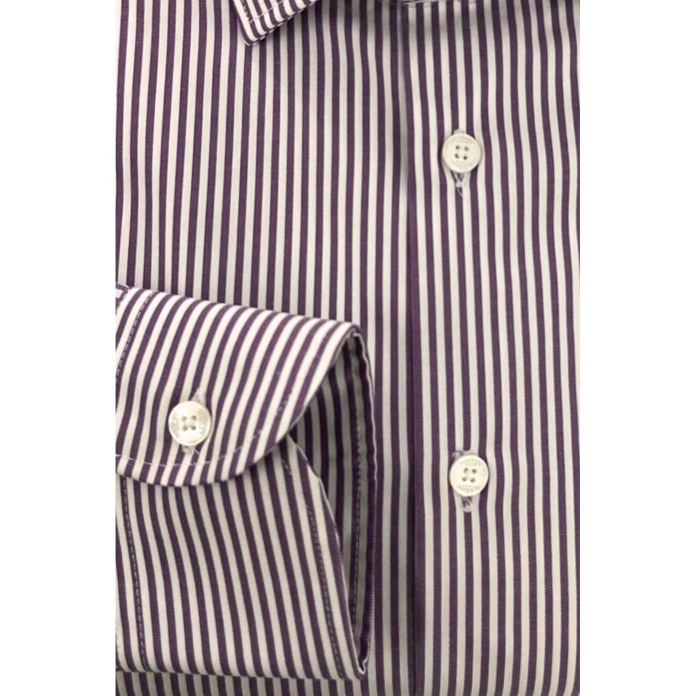Baldinini Trend Purple Cotton Shirt