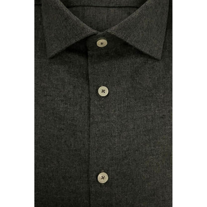 Baldinini Trend Gray Cotton Shirt
