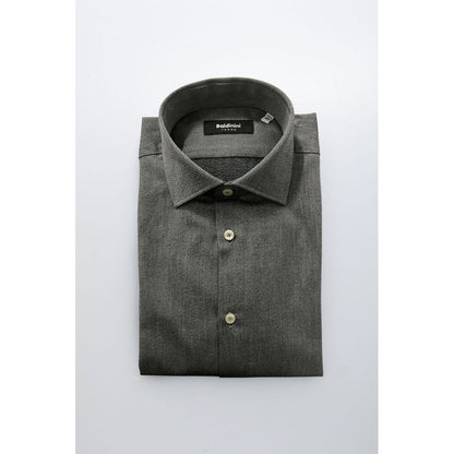 Baldinini Trend Gray Cotton Shirt