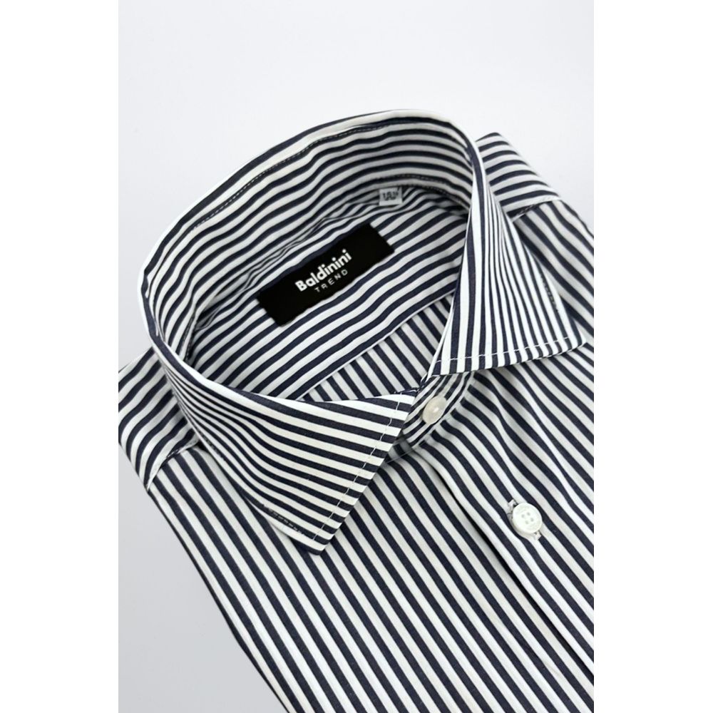 Baldinini Trend Blue Cotton Shirt