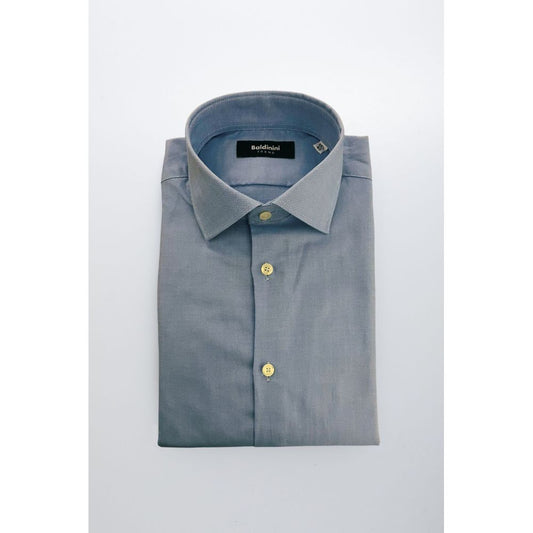 Baldinini Trend Light Blue Cotton Shirt