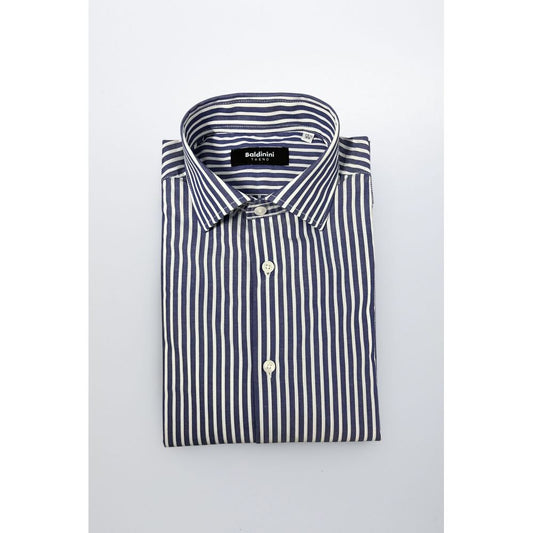 Baldinini Trend Blue Cotton Shirt