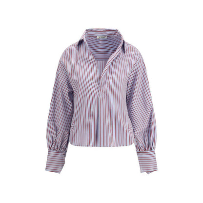 SOSUE Light Blue Cotton Pattern Shirt