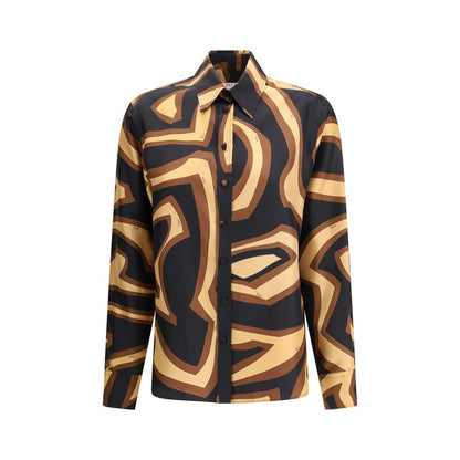 Emilio Pucci Multicolor Silk Pattern Shirt