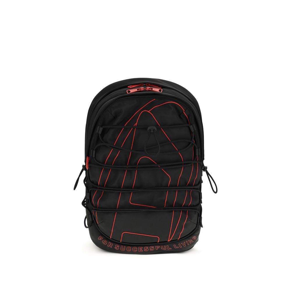 Diesel Black Polyester Backpack