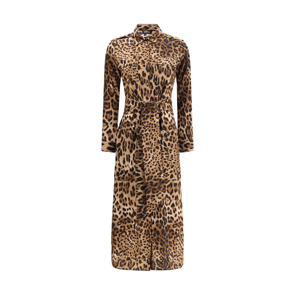 Ella Multicolor Silk Casual Dress