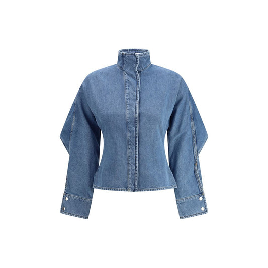 Marine Serre Blue Cotton Denim Jacket