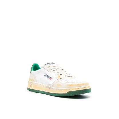 Autry White Leather Low Top Sneakers
