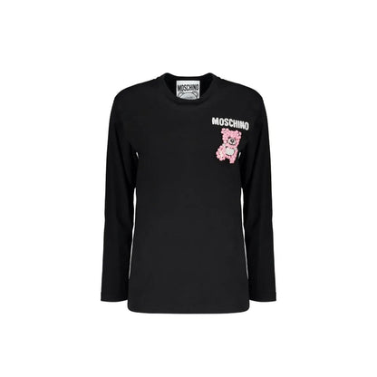 Moschino Couture Black Cotton Long Sleeve T-Shirt