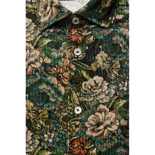 Bagutta Multicolor Cotton Shirt