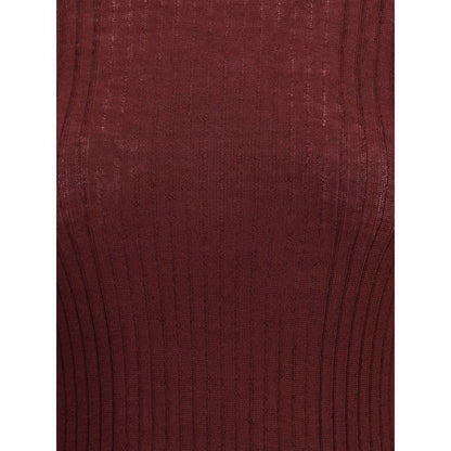 Cruna Bordeaux Wool Sweatshirt