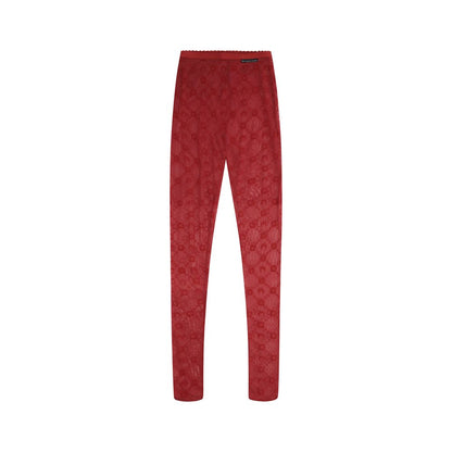 Marine Serre Red Polyamide Socks