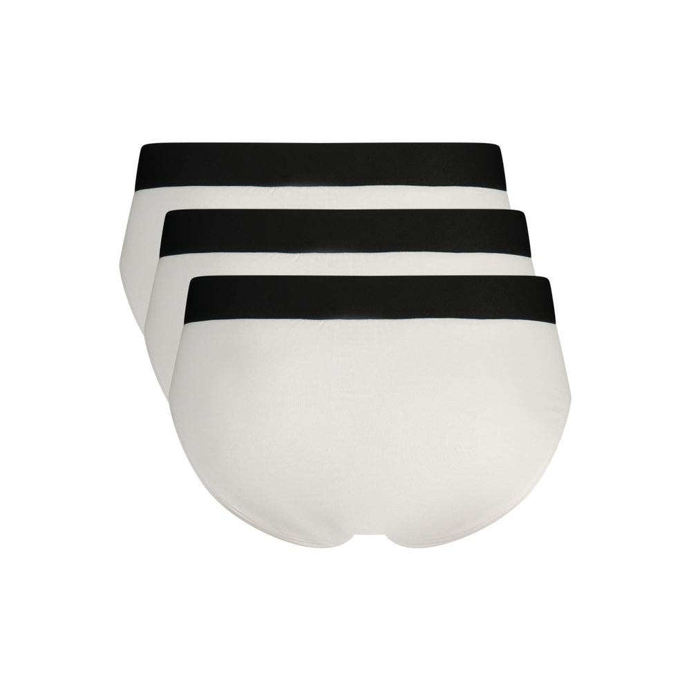 Bikkembergs White Cotton Men Brief