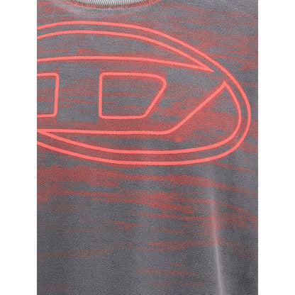 Diesel Gray Cotton Sweatshirt