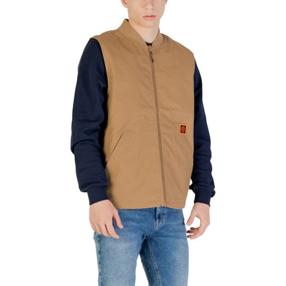 Vans Beige Cotton Sleveless Jacket