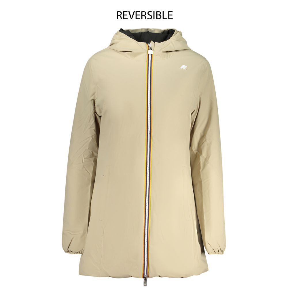 K-WAY Beige Nylon Women Jacket