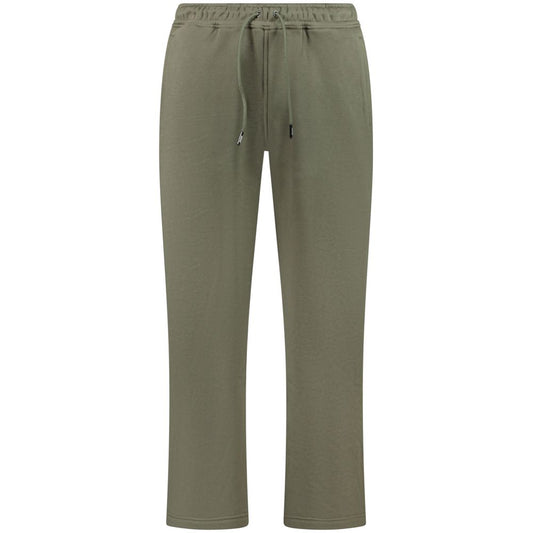 K-WAY Green Cotton Men Trouser