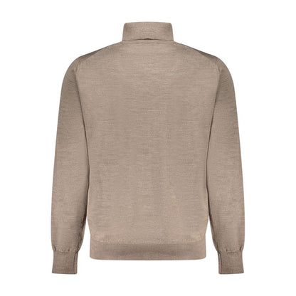 K-WAY Brown Wool Men Sweater