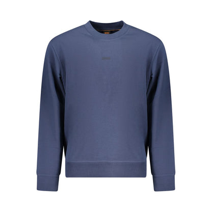 Hugo Boss Blue Cotton Sweatshirt