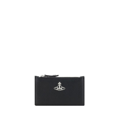 Vivienne Westwood Black Calf Leather Bos Taurus Wallet