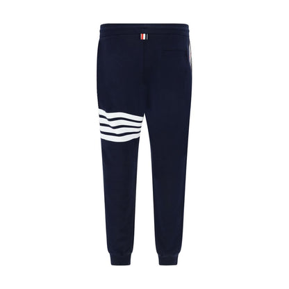 Thom Browne Blue Cotton Casual Pants