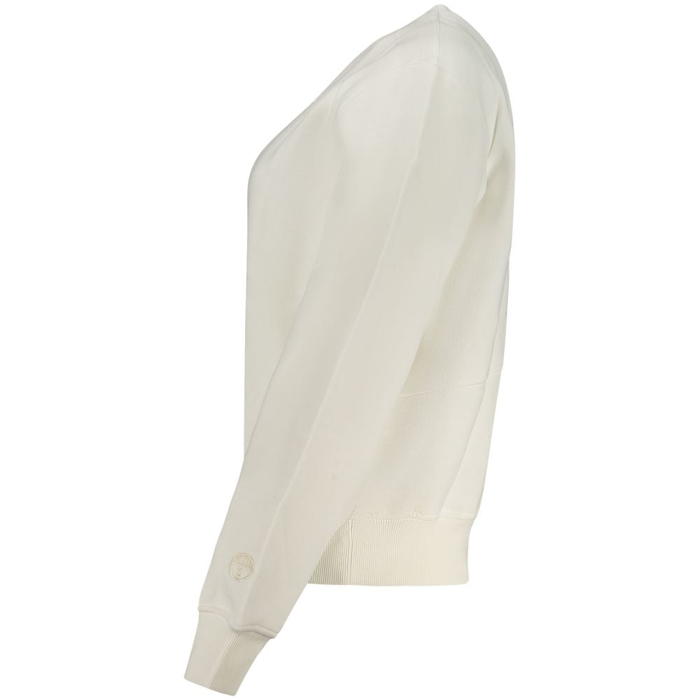 North Sails Bianco Cotton Women Sweatshirt