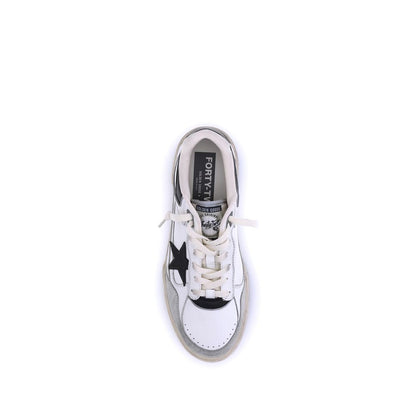 Golden Goose White Calf Leather Bos Taurus Chunky Sneakers