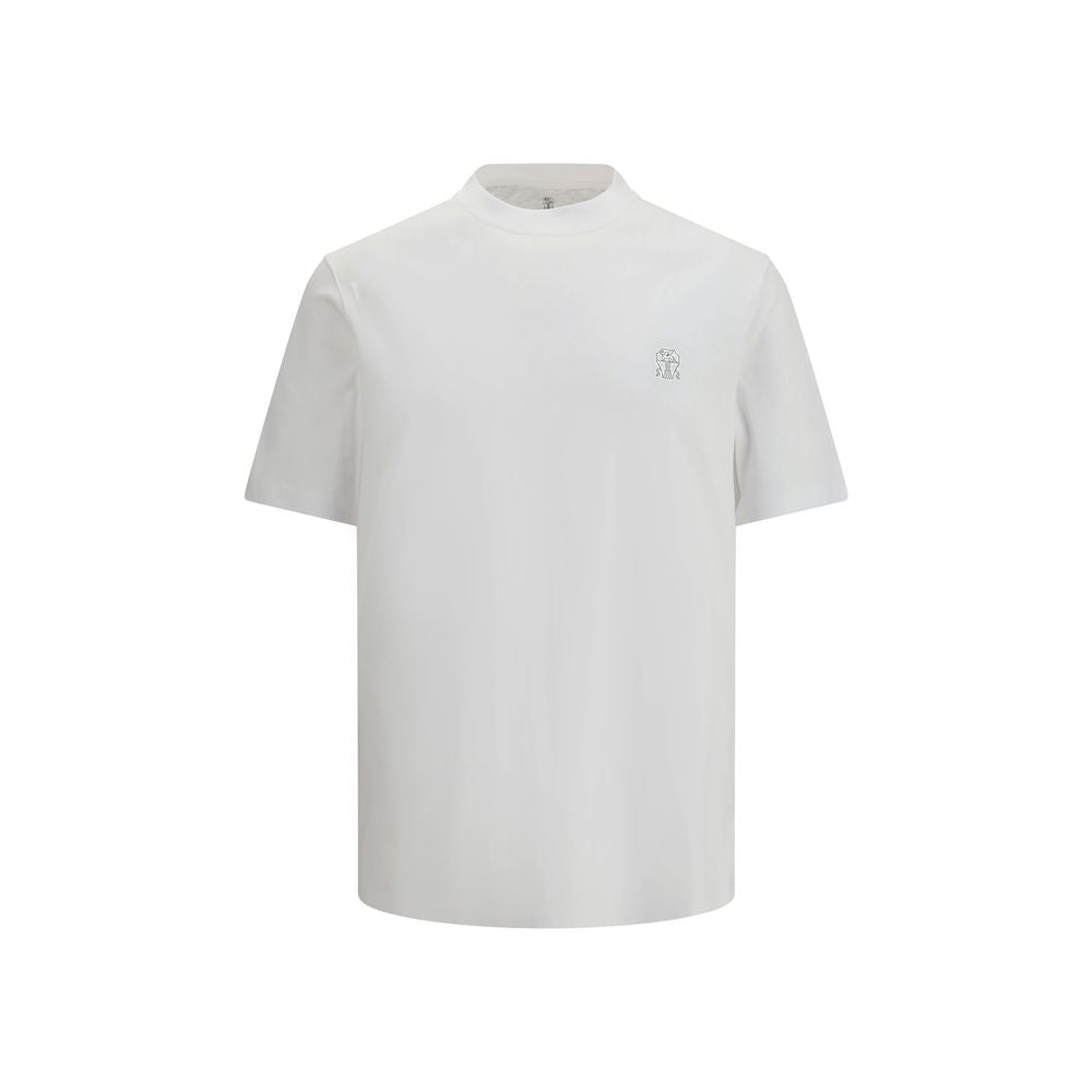 Brunello Cucinelli White Cotton T-Shirt