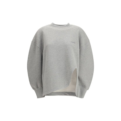 The Attico Gray Cotton Sweatshirt