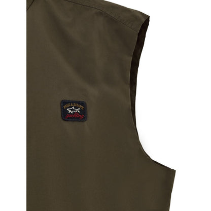 Paul & Shark Green Polyester Sleveless Jacket