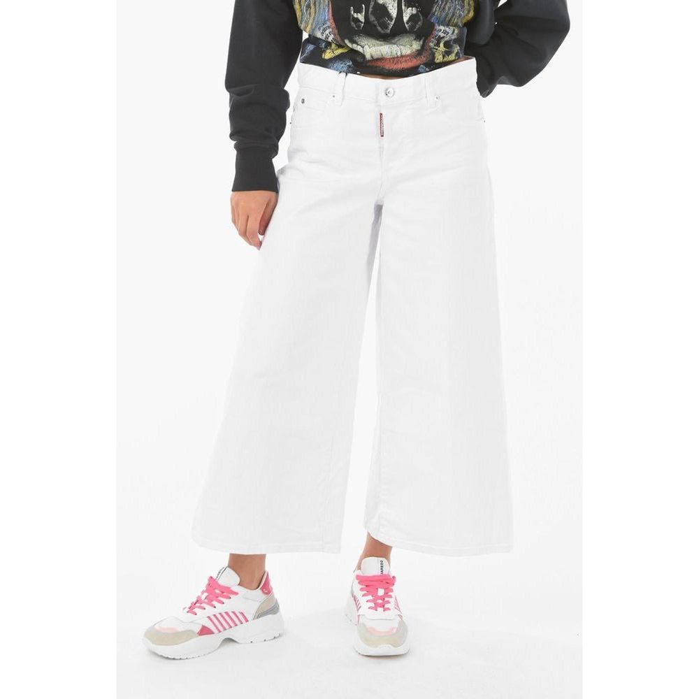 Dsquared² White Cotton Jeans Denim