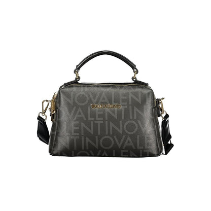Mario Valentino Nero Poliuretano Donna Bag with Adjustable and Removable Strap