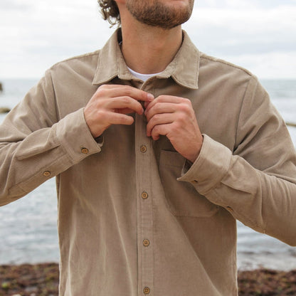 Men's Forester Corduroy Shirt Driftwood