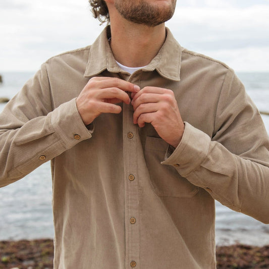 Men's Forester Corduroy Shirt Driftwood