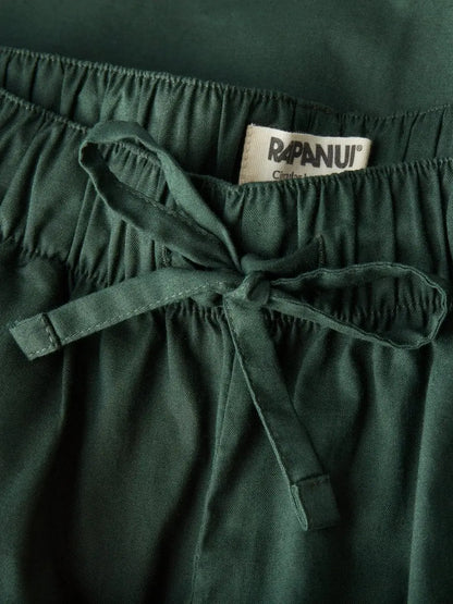 Women's Organic Cotton Pyjama Shorts Sage Stripes