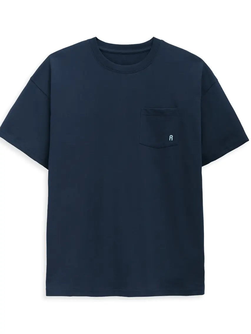 Men's Oversized Pocket T-Shirt   Oat