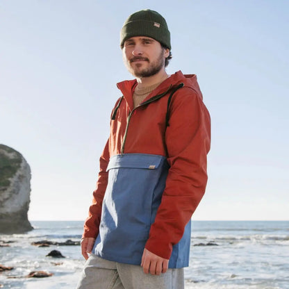 Men's Ebb Water-Repellent Smock   Rust & Solent