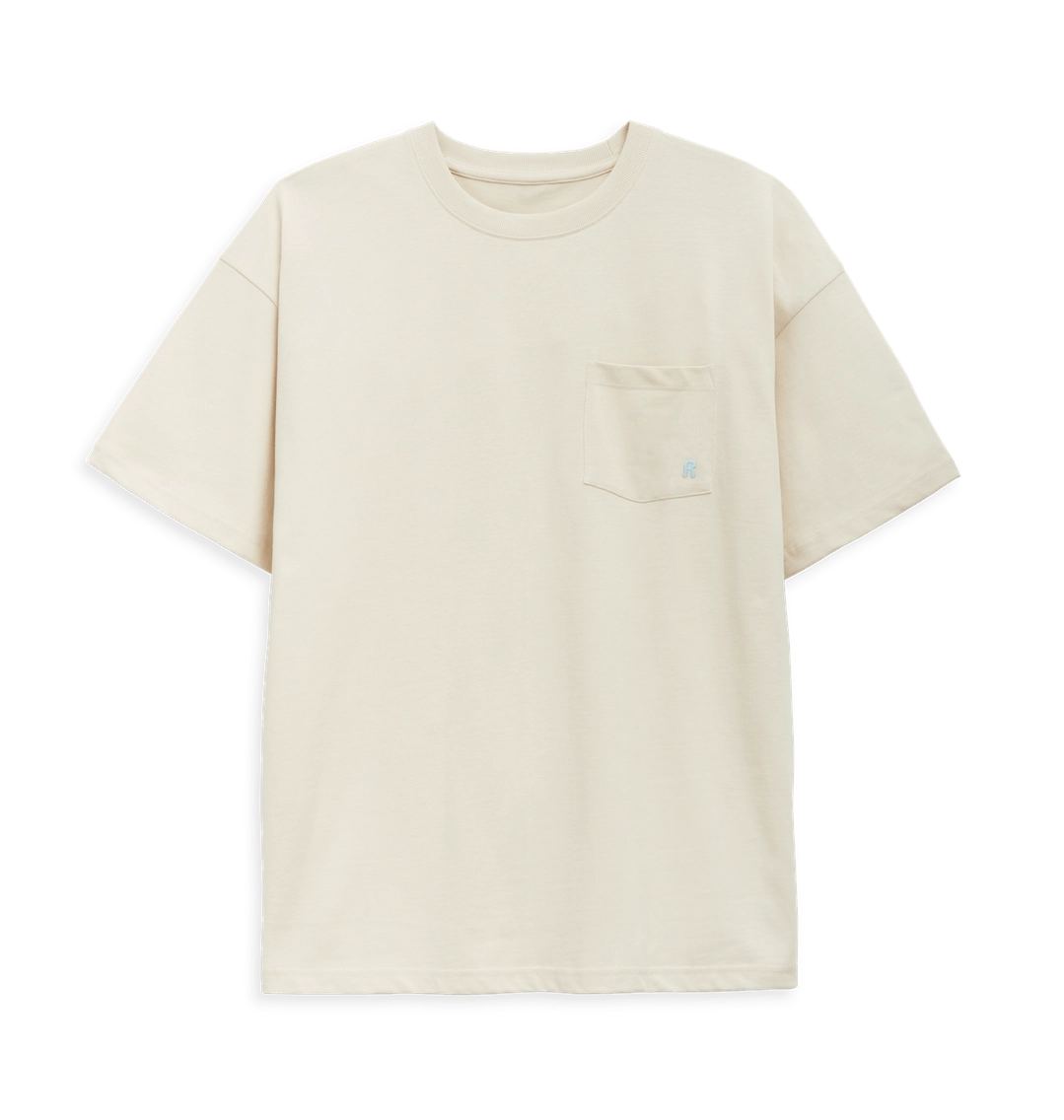 Men's Oversized Pocket T-Shirt   Oat