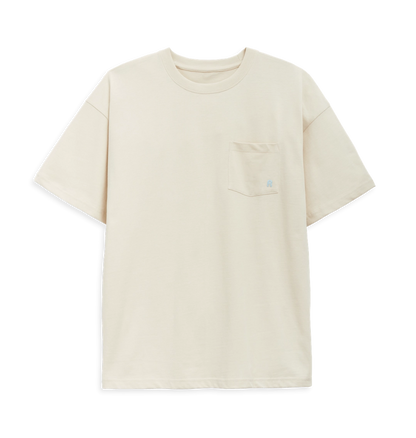 Men's Oversized Pocket T-Shirt   Oat