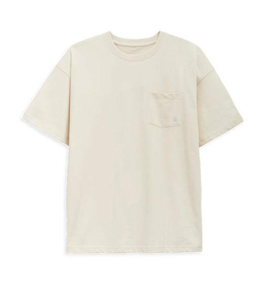 Men's Oversized Pocket T-Shirt   Oat