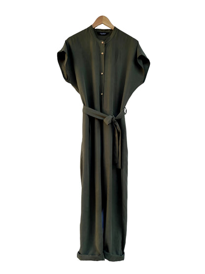 651 Anet Relaxed Lyocell Jumpsuit    Sage green